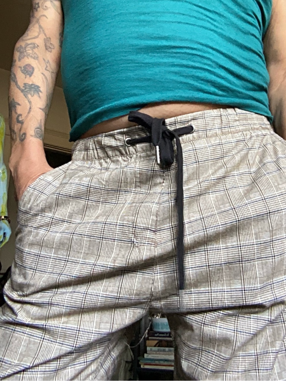 Drake Jogger plaid drawstring